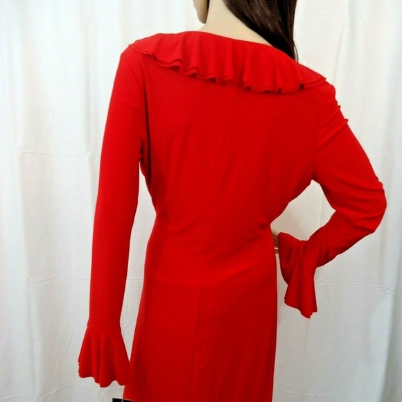 Lauren by Ralph Lauren Women's Ruffle-Trim Sheath - Picture 3 of 7